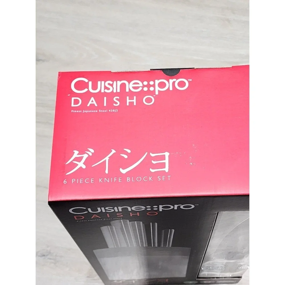 Cruisine Pro Daisho 6 Piece Knife Block Set Finest Japanese Stainless Steel
